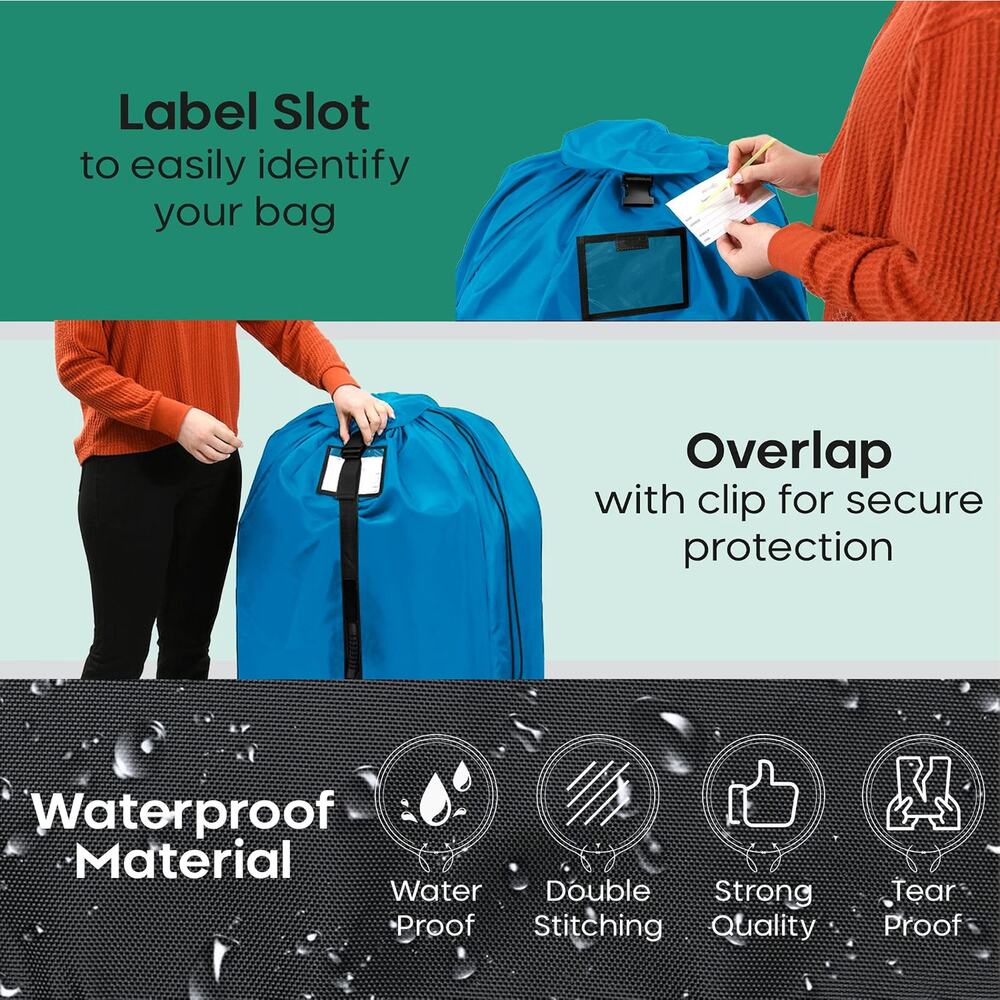 Large Stroller Travel Bag for Airplane, Fits Double & Jogging Strollers Water-Re - Picture 5 of 6